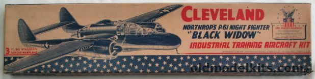 Cleveland P-61 Black Widow - Balsa Flying Aircraft, T-155 plastic model kit